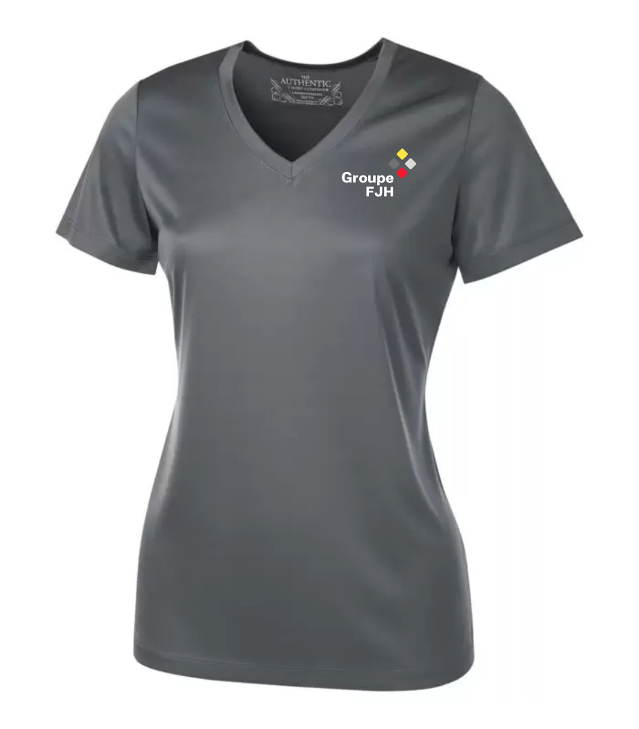 T-shirt à manches courtes col en V Pro Team pour femmes – FJH