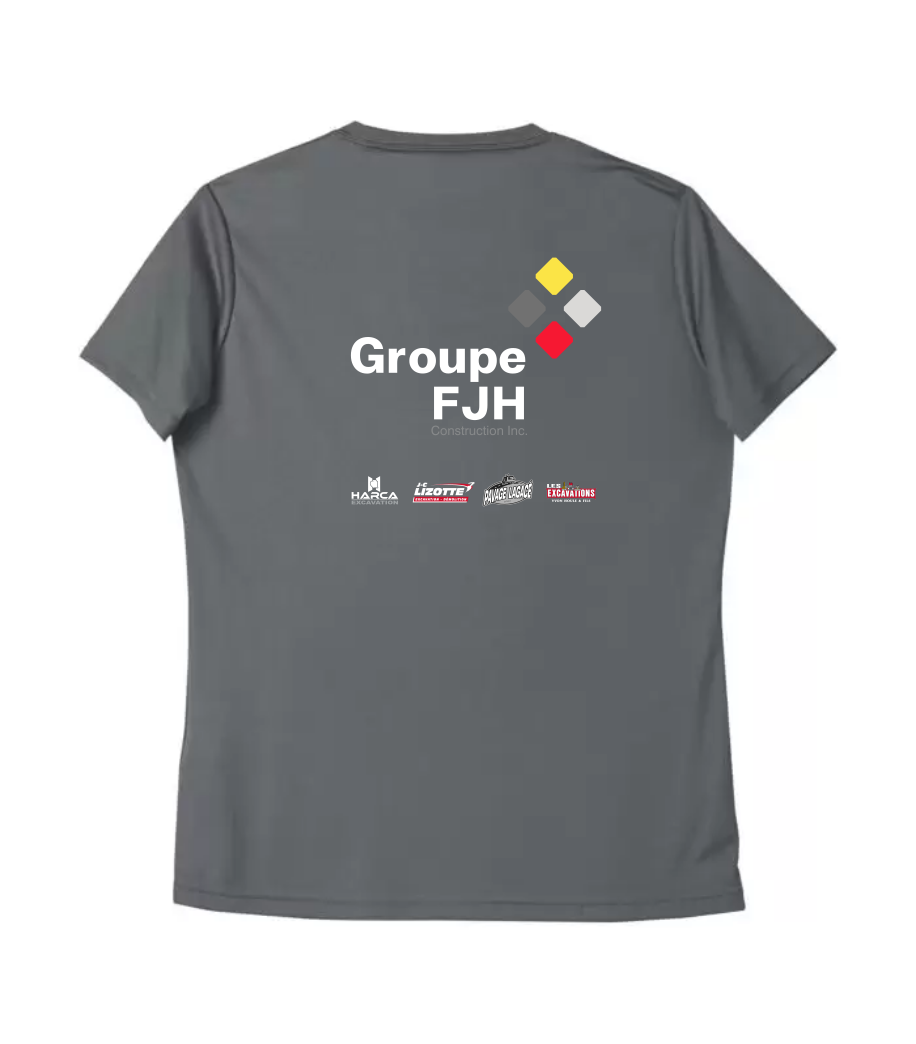 T-shirt à manches courtes col en V Pro Team pour femmes – FJH