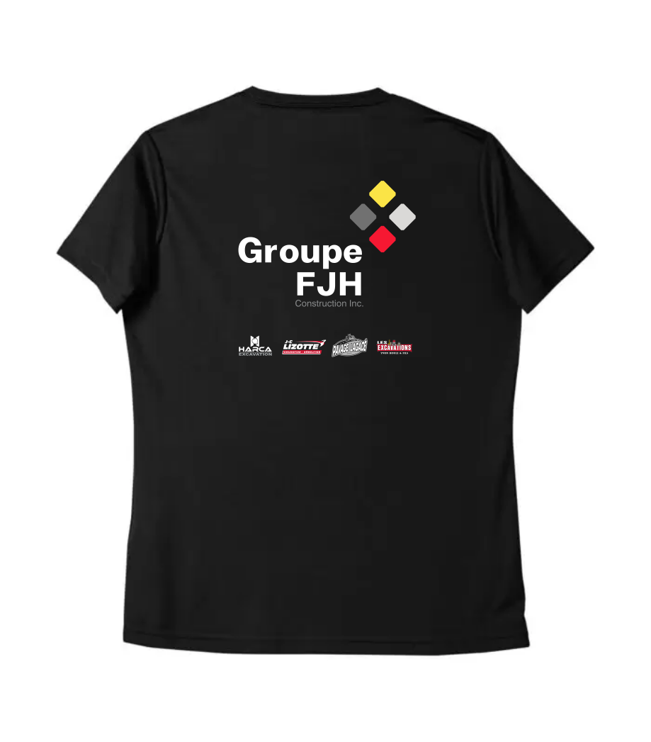 T-shirt à manches courtes col en V Pro Team pour femmes – FJH
