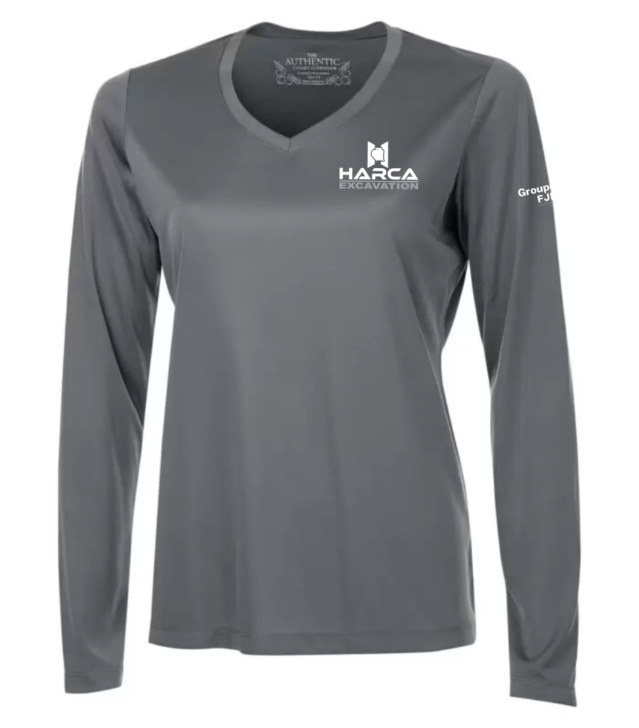 T-shirt à manches longues col en V Pro Team pour femmes – Harca