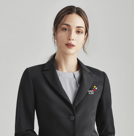 Veston mi-long 2 boutons Comfort Wool Stretch pour femmes – FJH
