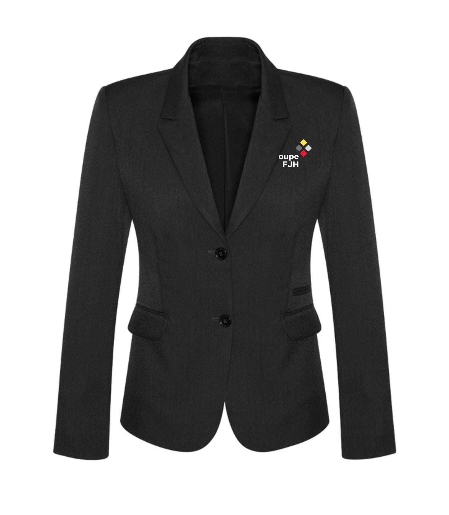 Veston mi-long 2 boutons Comfort Wool Stretch pour femmes – FJH